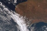 Cloud covers most of the south west in this satellite image.