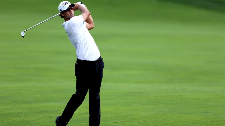 Australia's Adam Scott shot a 5-under round of 67 to start the PGA playoff event at Crooked Stick.