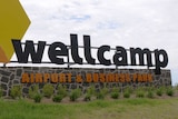 A sign outside Wellcamp Airport