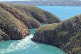 Horizontal Falls from above
