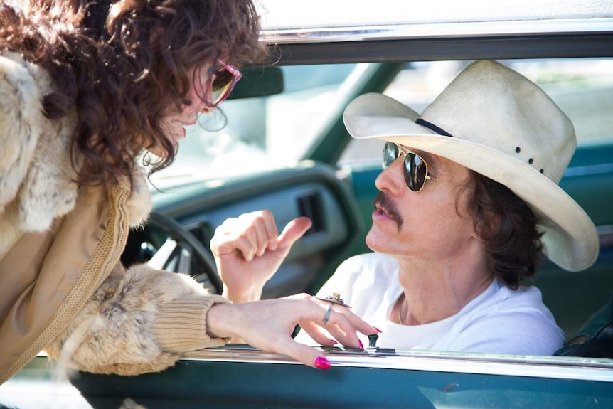 Matthew McConaughey and Jared Leto in the Dallas Buyers Club.