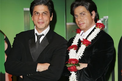 King of Bollywood Shah Rukh Khan unveils his wax figure at Madame Tussauds on April 03, 2007 in London.
