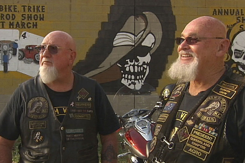 Vietnam Veteran Motorcycle Club president Agro and Meathead