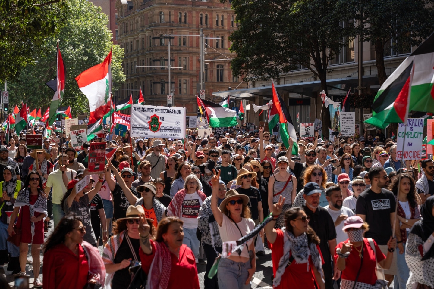 Sydney pro-Palestine rally 111026