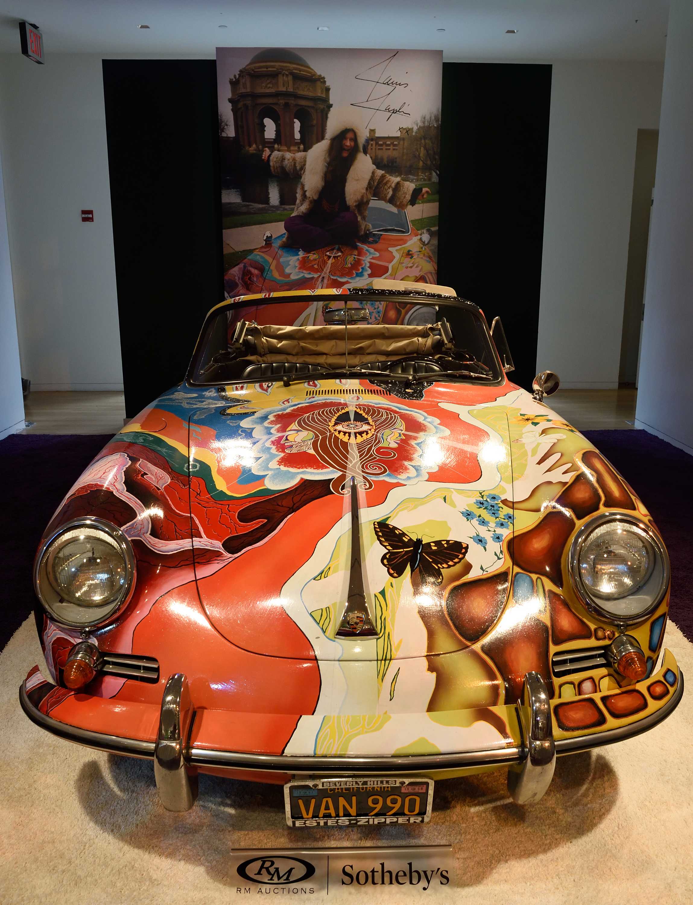 Janis Joplin's psychedelic Porsche smashes auction record, fetches 2.5