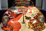 Janis Joplin's 1964 Porsche 356 SC Cabriolet on display