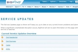 Telstra's website says the email outages affect dial-up, cable, ADSL, satellite and Next G wireless services nationally.