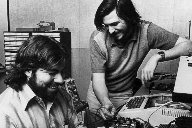 Steve Wozniak and Steve Jobs