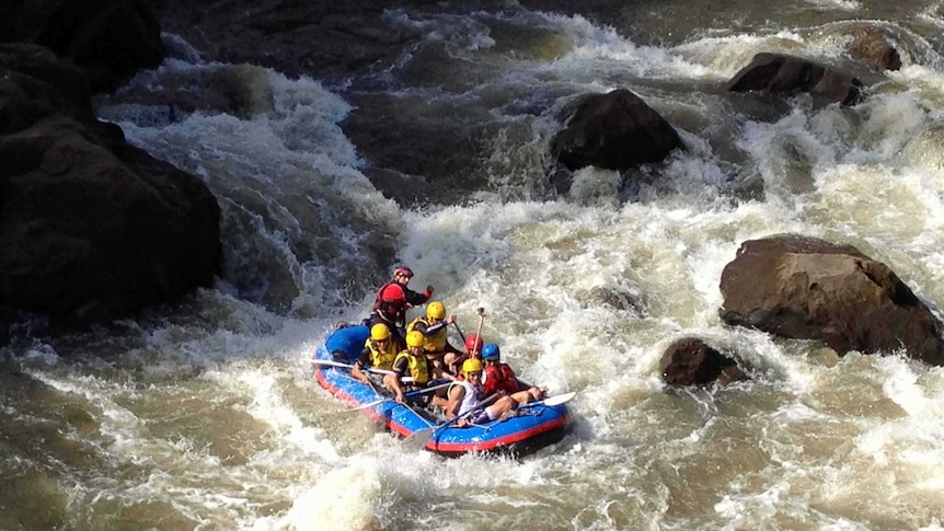 Rafting team competes in the 2012 Webber challenge in Launceston Gorge