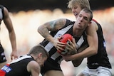 Ball magnet Dane Swan finished with another tremendous stat line after lifting the Pies in the second half.