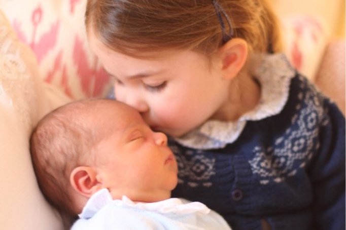 Princess Charlotte and Prince Louis, taken by The Duchess at Kensington Palace