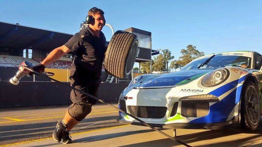 Racing cars keep a close eye on heat and tyre pressure.