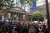 Protesters turn up in Melbourne CBD