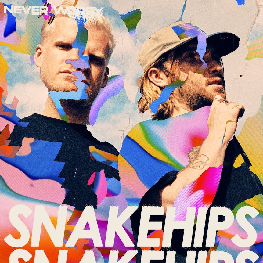 Abstract artwork of the members from Snakehips