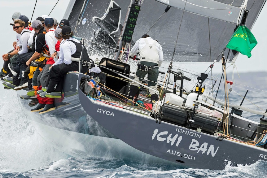 Ichi Ban finishing the 2017 Sydney to Hobart