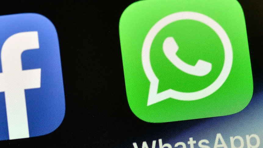 Whatsapp icon on a phone screen. 