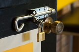 A lock outside a football change room