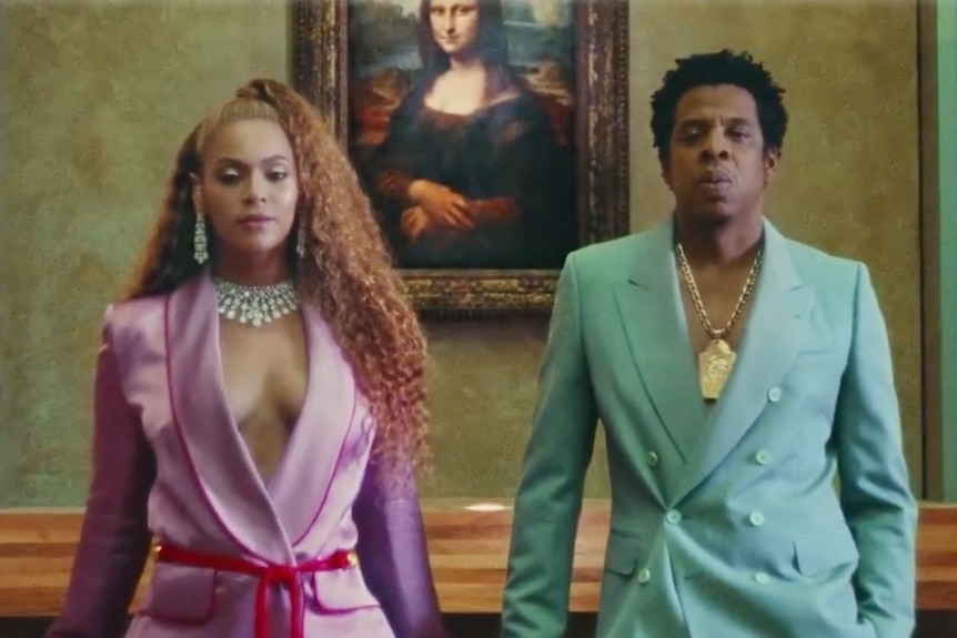 beyonce and jay z in the louvre