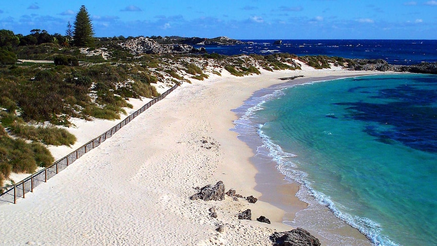 Pinky beach on Rottnest Island.