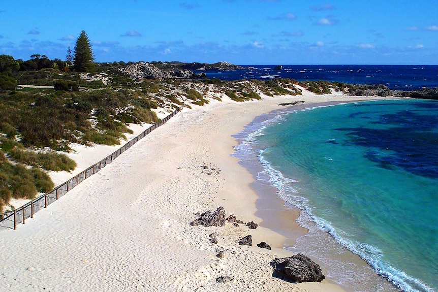 Pinky beach on Rottnest Island.