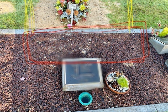 A plot at a regional cemetery