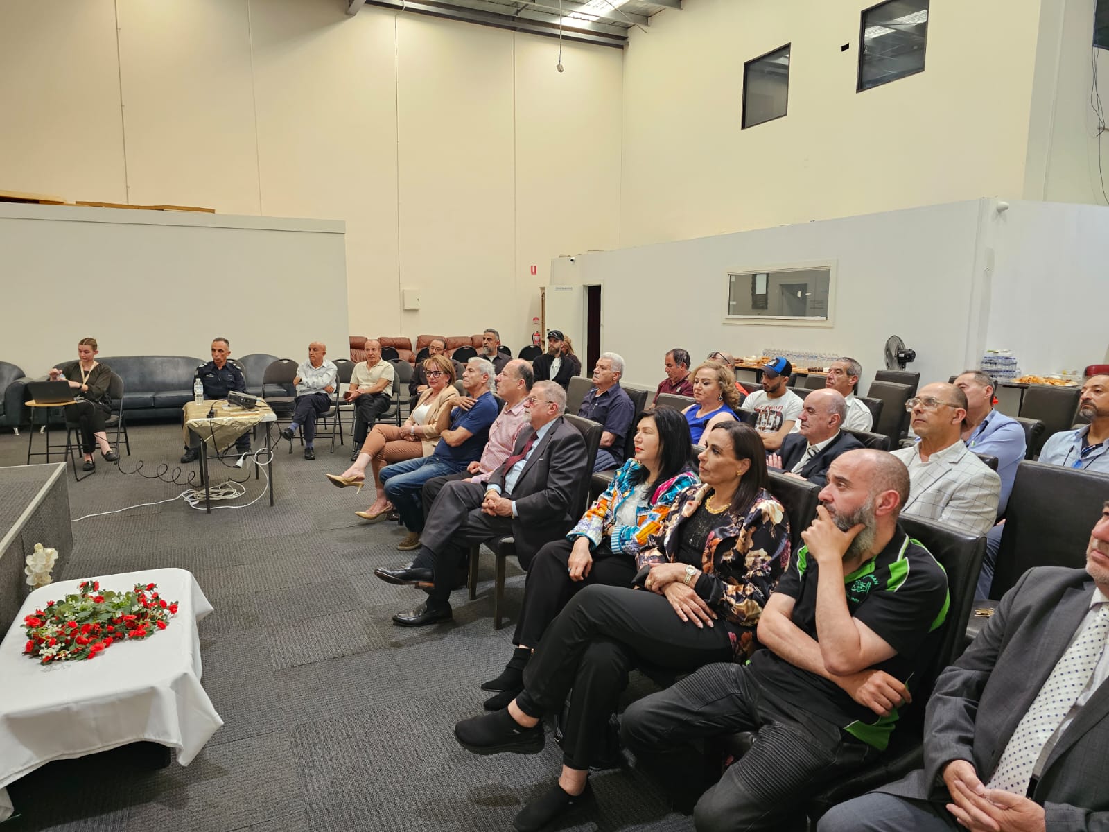Members of the VLCC meet with government representatives to discuss the Lebanon crisis.