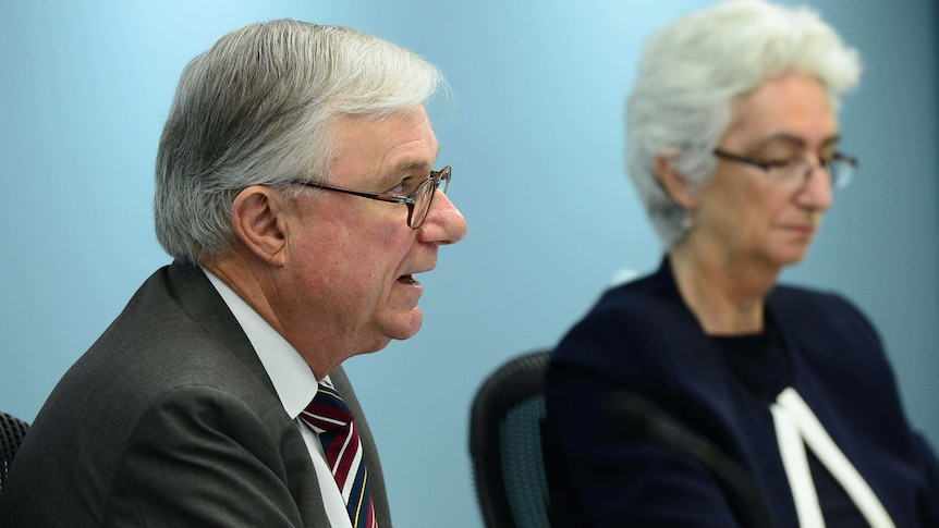 Justice Peter McClellan and Justice Jennifer Coate at Royal Commission