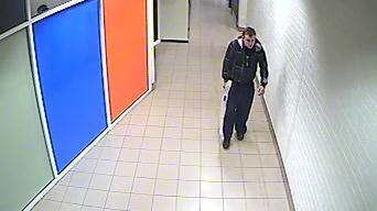 Police are urging anyone who may have seen the man fleeing in the direction of the loading bay to call Crime Stoppers.