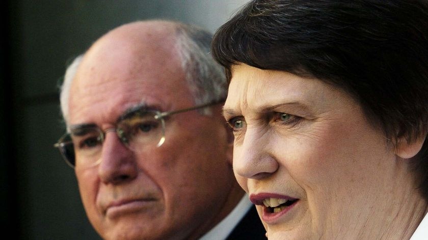 New Zealand Prime Minister Helen Clark and former Australian prime minister John Howard