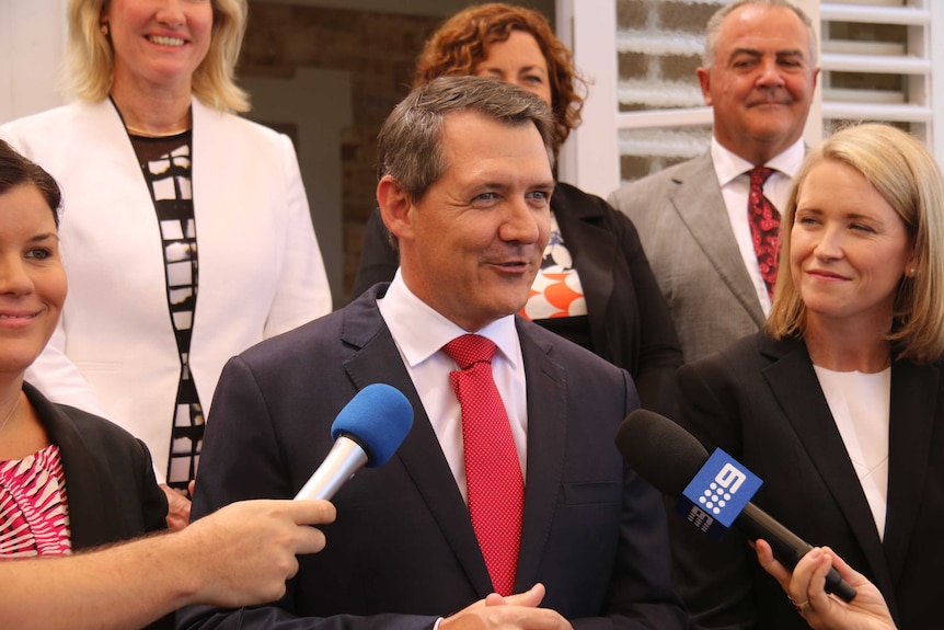 Labor NT Chief Minister Michael Gunner and his cabinet at their swearing-in