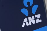 ANZ logo on a sign outside a branch