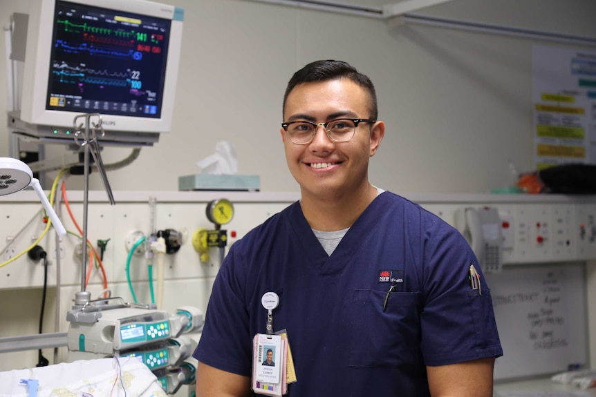 Joshua Banner at work at Westmead