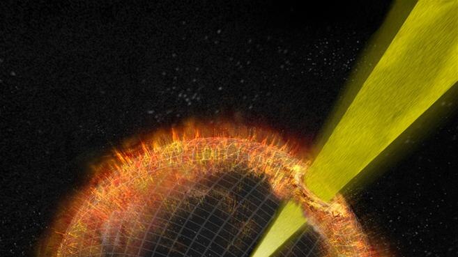 Artist's conception of supernova explosion