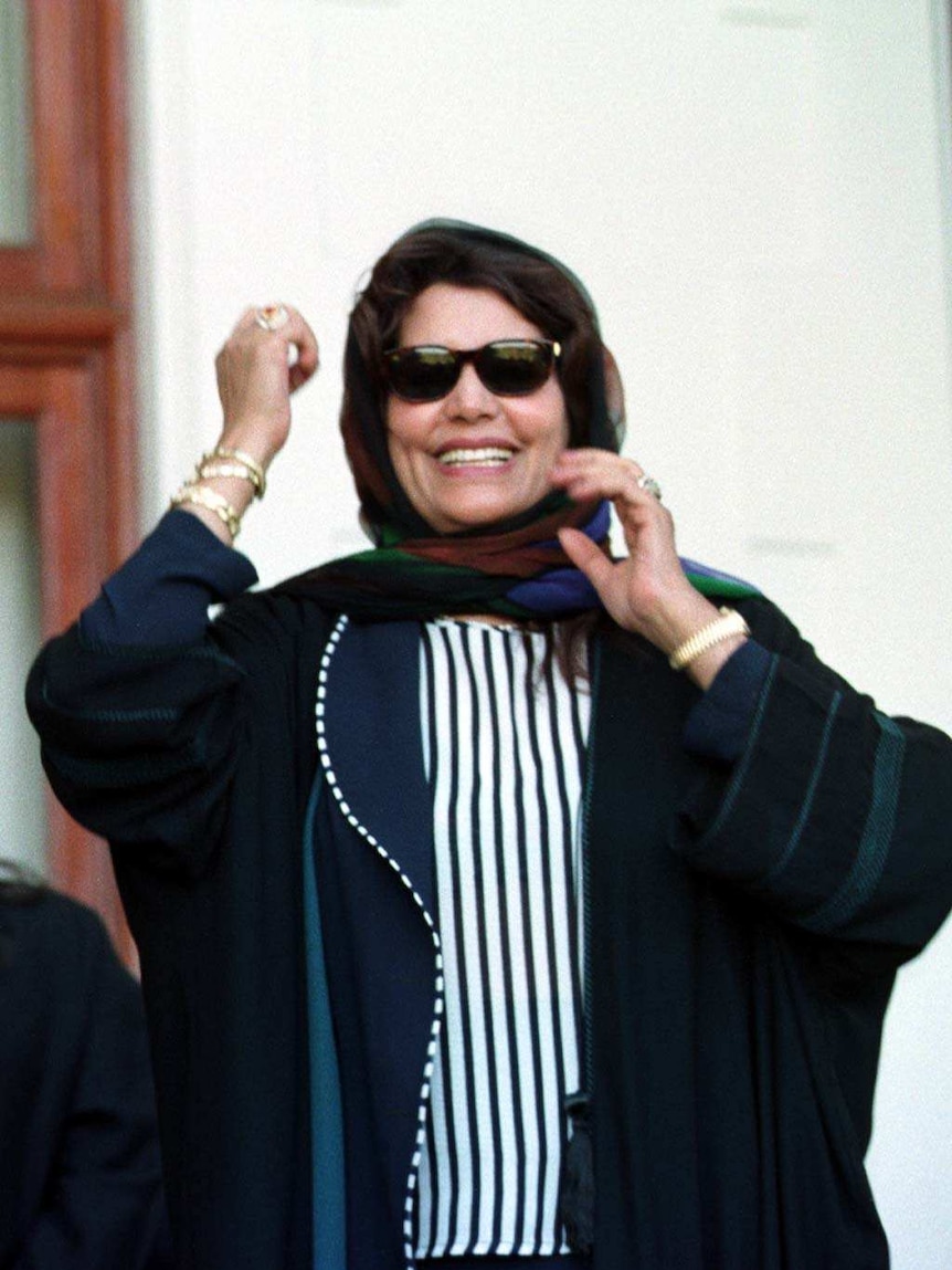 The wife of former Libyan dictator Muammar Gaddafi