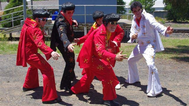 Parkes Mayor Ken Keith in Elvis costume