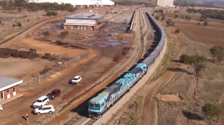 CBH grain train WA