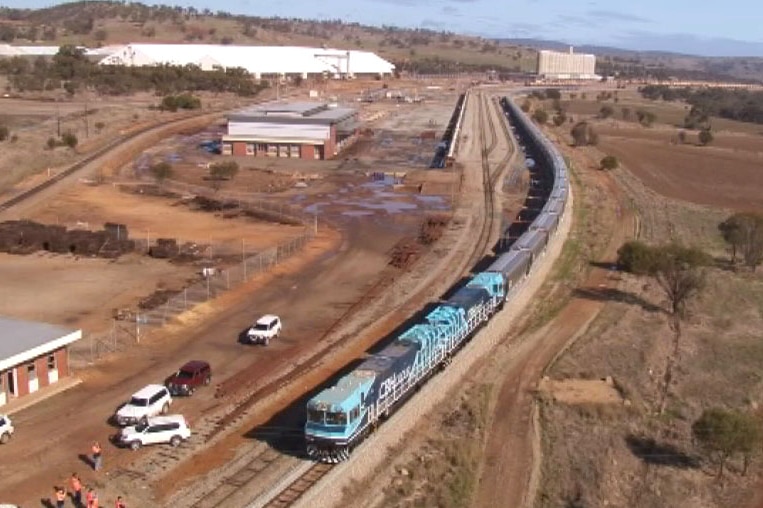 CBH grain train WA