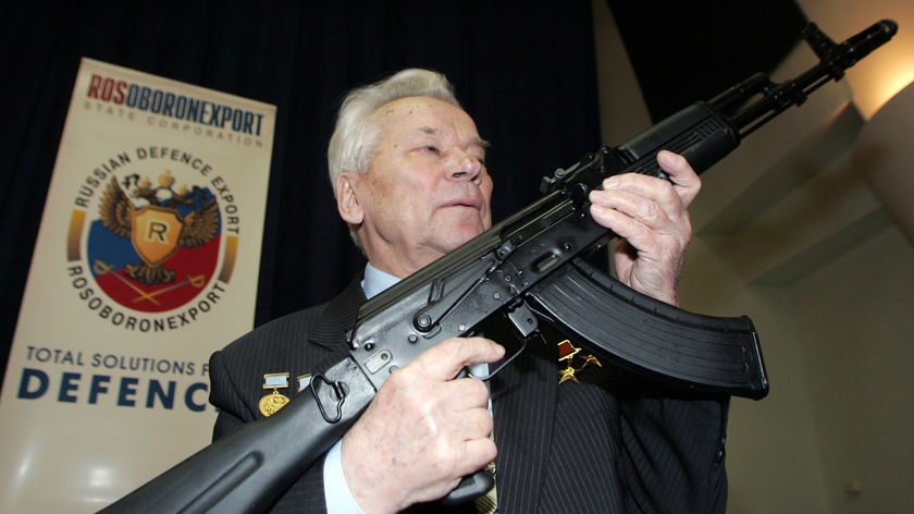 AK-47 designer Mikhail Kalashnikov