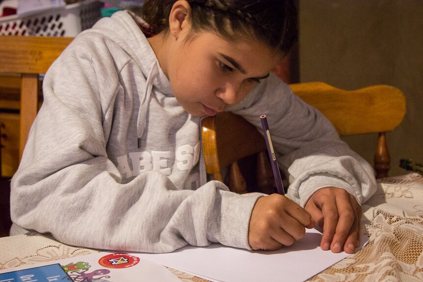 Seraphine, 12, loves drawing