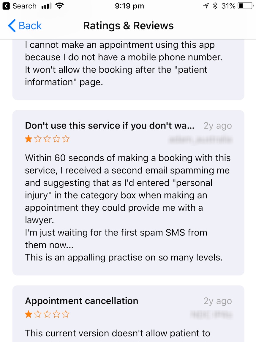 "Within 60 seconds of making a booking I received a second email spamming me..."