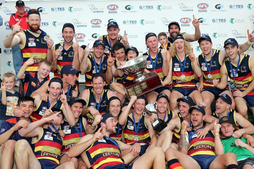 Premiership photo from Leeton Whitton AFL 2017