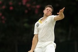 James Pattinson bowling for Australia A v New Zealand