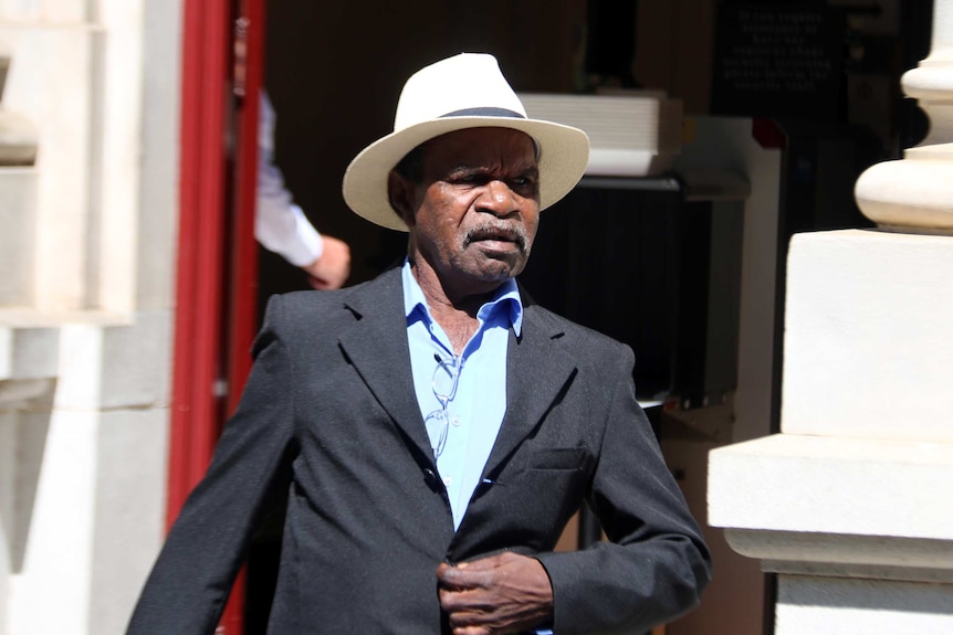 Interpreter Robert Nanala outside court.