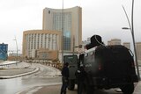Security forces surround Corinthia Hotel