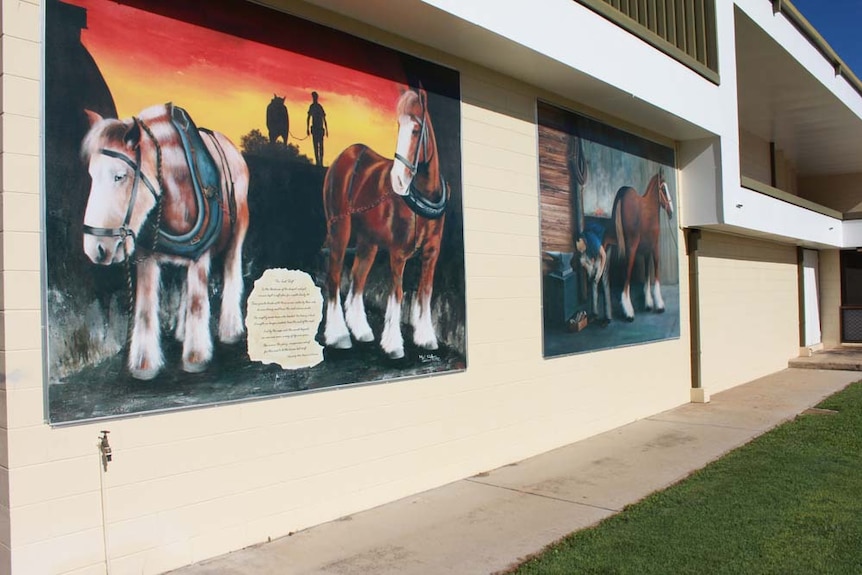 murals of pit ponies
