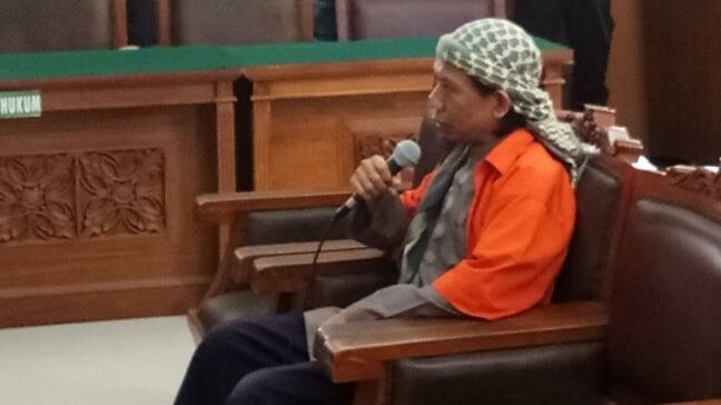 Aman Abdurrahman in court.