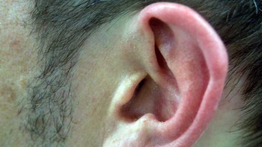 A man's ear