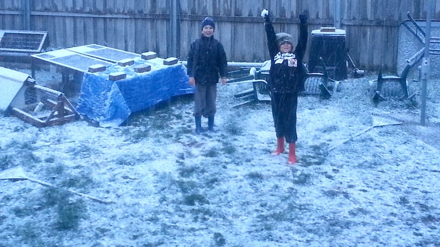 Snowing in Claremont