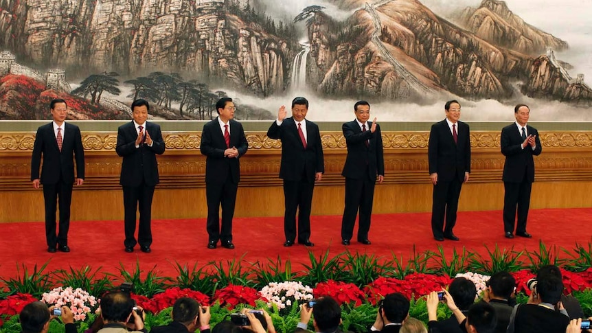 The new Chinese Politburo standing committee members