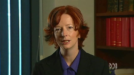 Julia Gillard: I move that that snivelling grub over there be no further heard. (file photo)